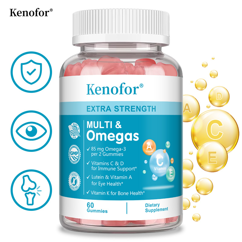 Multivitamin Gummy Adult - Multivitamin-Gummis, reich an Omega 3, fördern