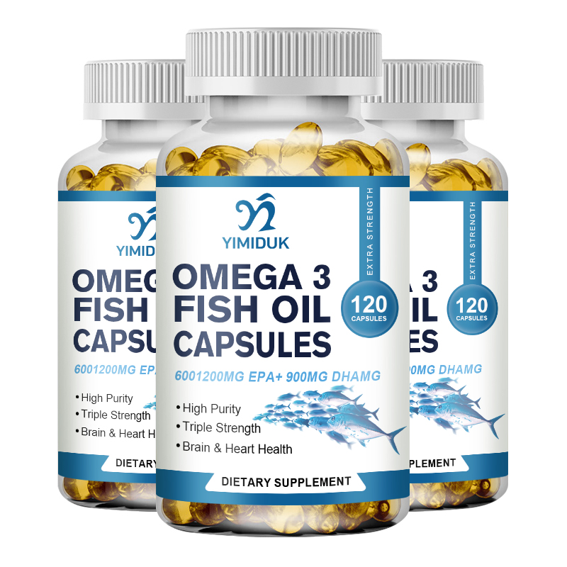 Omega 3 Fish Oil - Omega 3-Fischöl-Kapseln – regulieren die Blutfette,