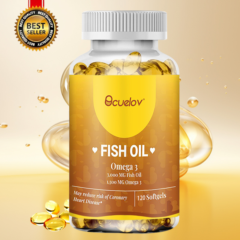 Omega 3 Fish Oil - Wild gefangenes Omega-3-Fischöl 3000mg – Hoher