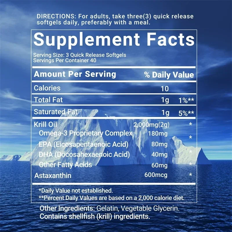 Antarktische Krillölkapseln –  – Omega 3 Fish Oil Bewertung und Preis
