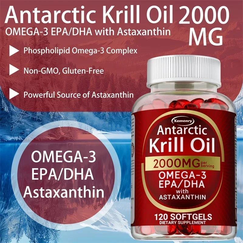 Antarktische Krillölkapseln –  – Omega 3 Fish Oil Bewertung und Preis