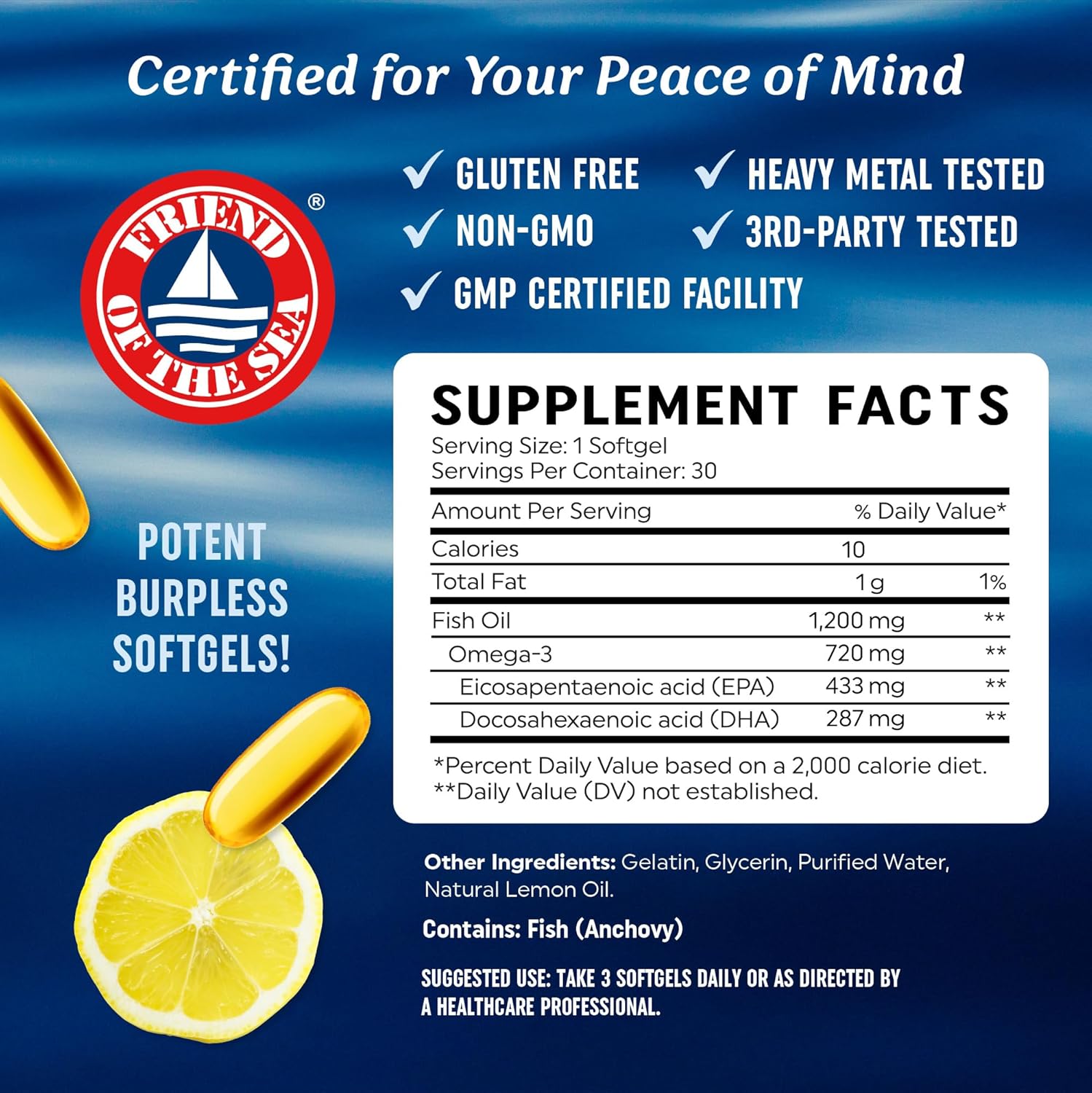 Omega 3-Fischöl – unterstützt  – Omega 3 Fish Oil Bewertung und Preis