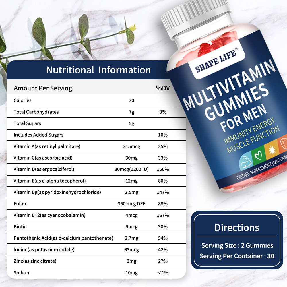 Multi-Vitamin-Gummis für Männe – Multivitamin Gummy Adult Bewertung und Preis